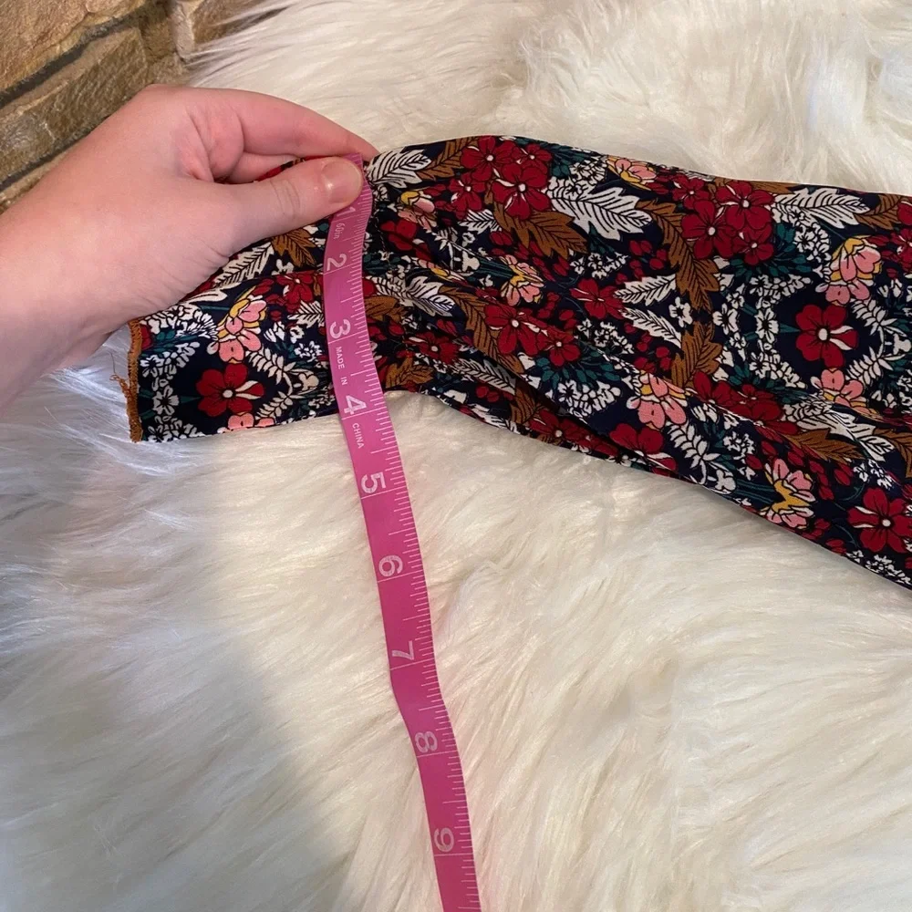 Nasty Gal flower boho long sleeved romper size 2 - Picture 9 of 16